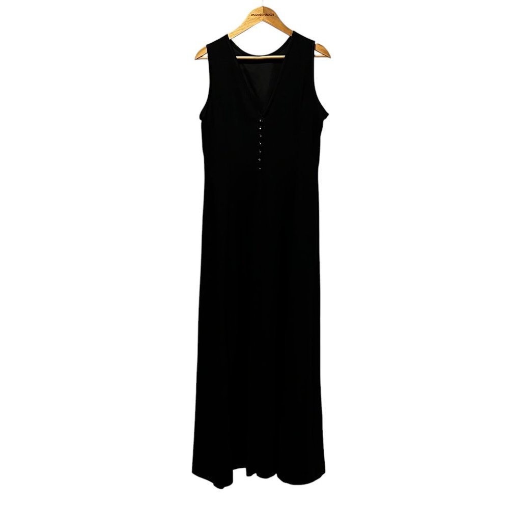 Evan Picone Sleeveless Maxi Dress, NWT, Black, 14